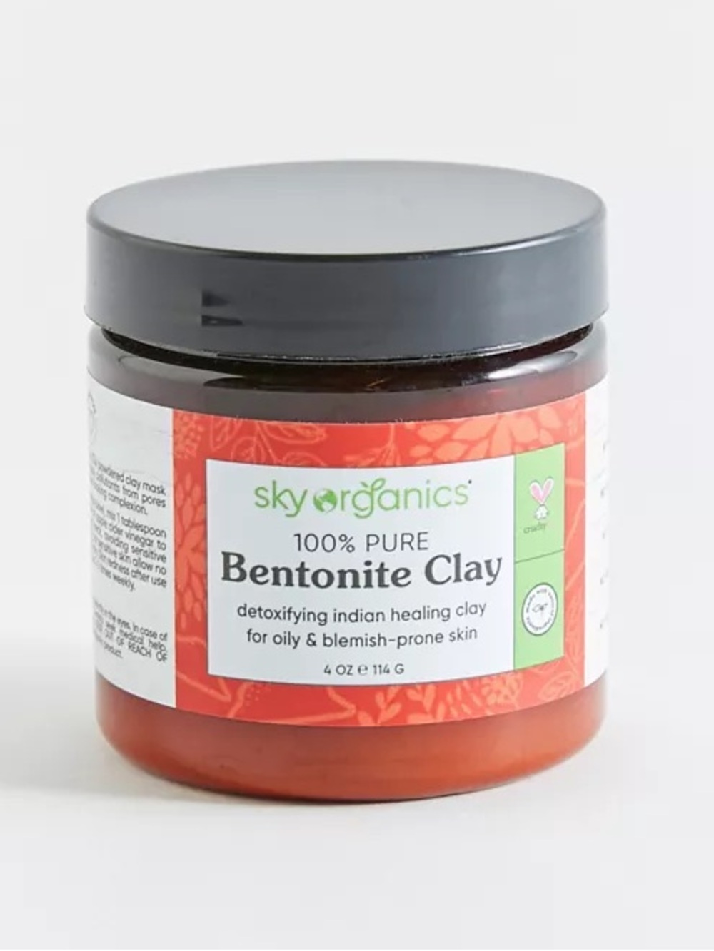 Sky Organics NEW Bentonite Clay Mask 4oz
